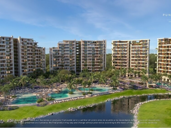 Playa del Carmen: Condos in a golf course