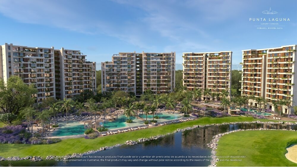 Playa del Carmen: Condos in a golf course