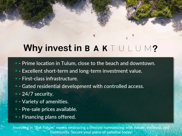 Bak Tulum Residential Lots for Sale