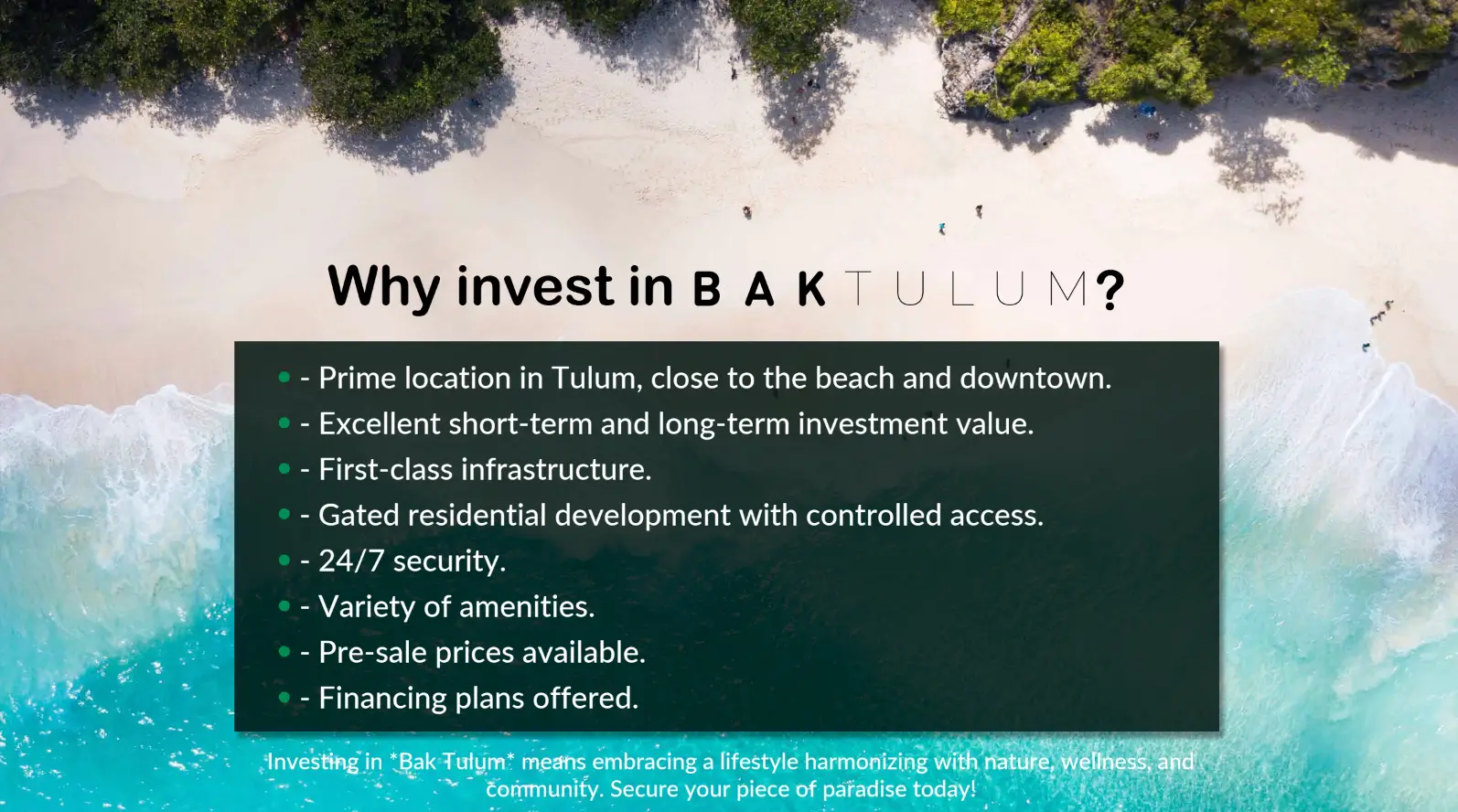 Bak Tulum Residential Lots for Sale